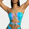 Stilista Donna Top Costumi da bagno Mini costume da bagno brasiliano Push Up Bikini Set perizoma Reggiseno Beach Party Sexy Laceup Costume da bagno Sui3566662