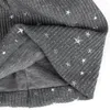 Basker casual mode ribbade stjärna mössor för kvinnor man kepsar kvinnlig bomull slouchy beanie turban wraps randiga hattar motorhuv