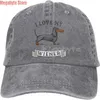 Boll Caps Baseball Cap Dachshund Weiner Dog Hat Män Kvinnor Justerbar Trucker Fashion Washed Denim Caps för Outdoor Black L230208