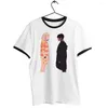 Camisetas de camisetas masculinas camisa unissex preta Wenclair Femslash Ship Window Glass Awesome Artwork Artwork Tee