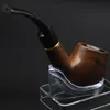 Pipe à fumer cadeau exquis pipe à tabac SD-103 pipe en résine de grain de bois classique