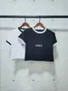 Woman Shirts Clothing Women Tops Womens T Shirt Crop Top Tee Designer Clothes Tshirt Cotton Short Sleeve Letter Print Fashion 20ss Summer Pullover Female Black