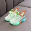 2023 Dzieci moda trampki Dziewczyny i chłopcy sportowe buty chłopców miękki oddychający oddychający siatkowy dzieci Casual Running Kids SH1232107