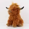 Symulacja 25 cm miękka nadziewana górska krowa pluszowa lalka dla zwierząt kawaii dziecięce zabawki