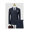 Męskie garnitury Blazery niestandardowe drużbowie wzór pana młodego Tuxedos szal Lapel Mężczyzna Wedding Man 20515453 230209