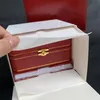 Red Watch Boxes Новые квадратные оригинальные часы What Box Tags и бумаги на английском языке Full Set258e