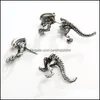 Orecchini a bottone Borchie Design Alien Dragon Piercing Polsini per le orecchie Donna Uomo Gioielli di moda Regalo Consegna a goccia Dhvfd