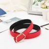 Mode Femmes Designer Ceinture Classique Rétro Lisse Boucle Hommes Ceintures D'été Coloré Mince Designer Taille Largeur 2.3 cm En Gros