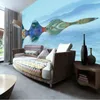 Fonds d'écran Milofi Grand papier peint mural personnalisé 3D style chinois abstrait encre paysage fond