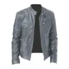 Hommes en cuir simili cuir hommes automne marque décontracté Vintage veste en cuir manteau hommes printemps tenue conception moteur Biker poche Pu veste en cuir hommes M-5Xl 230209