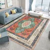 Carpete de estilo étnico decoração de quarto persa Americana sala de estar sofás mesas de café tapetes tapete de lounge de vestiário lavável 230209