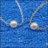 Anklets bohemian złota sier plażowa perła Bransoletka dla kobiet sandały mody prosta kostka regulowana biżuteria prezent upuszczenie deliv dhzyr