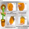 Objetos decorativos Figuras Cacto de dançarina recarregável para crianças Cacto de dança USB Replant Talking Dancing Cactus Blanchin em brinquedo espanhol para crianças 230210