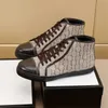 Designer Men Casual Shoes Espadrilles Sneakers Printing Canvas Sneaker Embroidery High Low Top Platform Shoes