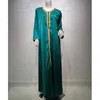 Vêtements ethniques Abaya Dubai Robe musulmane Femmes Robe de soirée marocaine Élégante Dame Jalabiya Arabe 2023 Eid Mubarak Djellabe Femme