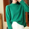 Camisolas femininas 2023 Autumn Winter Women Sweater Loose estilo de alta qualidade Cashmere Cashmere Knitting Pullovers de lã de lã de tamanho grande quente