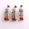 Hänge Halsband 6PCS 50 20mm Seven Chakra Orgone Power Halsband Hängen Reiki Orgonite Energi Pendel Naturlig Kristall Sten Smycken