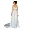 Robe de mariée sexy dos nu boho manches longues a-ligne plage illusion robes de mariée dentelle appliques été longues robes de mariée en satin sur mesure