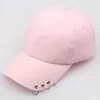 Bollmössor Summer unisex baseball cap med 3 metallring cap för fiske utanför solid vandring sport mössa nytt justerbart mode cap för män g230209