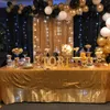 Tafelkleed glitter pailletten tafelkleed rechthoekige tafel deksel rozegouden tafelkleed voor bruiloft verjaardagsfeest huizen decoratie aangepaste maat 230210