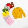 Kinder Rote Strickjacke Designer Spielen Gestickte Liebe Pullover Baby Jugend Kleinkind Frühling Herbst Lässige Kinderkleidung Langarm Strickwaren Kleinkinder Kinder Kn I3Iq #