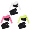 Completi di abbigliamento New Hip Hop Jazz Dance Suit Sportwear Kids Girls Top manica lunga Gilet monospalla Pantaloni Set Fashion Modern Street Dancewear W230210