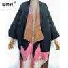 Kvinnors stickor Tees Winyi Woman Winter Sticked Cardigan Coat Loose Christmas Fashion Hipster Party Dress Thick Warm Wome Cloke Kaftan Coat 230209