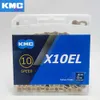 S KMC Origineel X10 X10EL X10SL 10 Speed ​​Bike MTB Mountain Road Crankset 10s 116L Bicycle Chain 0210