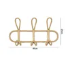 Decorative Objects Figurines Vintage Rattan Wall Hooks Kids Garments Organizer Rack Clothes Hat Hanging Hook Home Ornaments Room Decor Hanger 230209