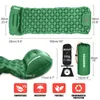 Buitenpads Pacoone Outdoor Camping Slaapkussen Ultralight Air Mat opblaasbare matras met ingebouwde kussens Ingebouwde inflatorpomp Travel Hiking 230210