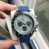 Zegarek modowy męski 40 mm Automatyczny kwarcowy ruch czasowy Watch Watch Watch Watch męskie sporty sportowe i rekreacyjne zegar gumki składający klamra Dhgate 007 zegarek dla mężczyzn