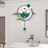 Horloges murales Horloge Murale Luxueuse Décoration Nordique Salon Pendule Quartz Silencieux Salon Bureau Montre Décor À La Maison