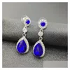 Bijoux Mode Cristaux De Mariée Boucles D'oreilles Sier Strass Longue Boucle D'oreille 5 Couleurs Cadeau De Mariage Livraison Événements De Fête Accessoire6192053