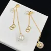 2023 new earrings hypoallergenic pearl earrings simple fashion luxury brand designer women earrings high-end box