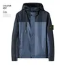 Plus -storlek kappa märke herr lapel stenjackor ö zip hoodie lapptäcke trench rockar stenar som kör mäns epaulets sport jogging casual jackets