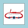 Link Chain Hanmade Rope Fatima Hand Evil Blue Eye Pendants Woven Red String Bracelet For Women Fashion Lucky Elephant Tortoise Drop Dhiet