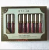 Stila 6pcs 8pcs 립글로스 리스틱 세트 액체 아이 섀도우 립글로스 세트