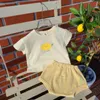 衣類セットベビー服夏の男の子と女の子の服フルーツ半袖スーツかわいい綿の爽やかなTシャツバッグおならショーツ2ピースセットW230210