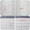 Wallpapers 20pcs 3D Wall Decal Wallpaper Living Room Bedroom TV Backdrop Decor XPE Foam Waterproof Wall Sticker Self Adhesive Brick Sticker 230209