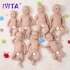 Poupées IVITA Silicone Reborn bébé poupée 3 couleurs yeux choix réaliste né bébé non peint inachevé doux poupées bricolage blanc jouets Kit 230210