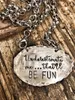 Pendant Necklaces Round Oval English Letters Necklace Silver Color Exaggerated Large Letter Chains Carving Name