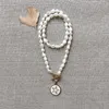 Collane con ciondolo Collana lunga di perle naturali da donna Gioielli d'acqua dolce irregolari fatti a mano Moda Anno classico Regalo per gli amici Collier