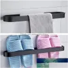 Hooks Rails Towel Rail Rack Holder Bathroom Towels Hanger 304 Stainless Steel Wall Hanging Bar Storage Shelf Drop Delivery Home Ga Dhw4S