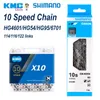 SHIMANO 10S HG54 HG95 Catena KMC X10 Mountain Bicycle 10V Corrente 114 116 122 Maglie e Catene 10 Velocità Parti bici da strada 0210