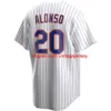 Stitched baseball 23 Javier Baez Baseball Jerseys 48 Jacob deGrom 20 Pete Alonso 16 Dwight Gooden 17 Keith Hernandez 52 Yoenis Cespedes Jeff McNeil