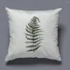 Pillow Soft Lint Throw Case Tropical Plant Leaf Concise Home Decor Plantain Leaves Almofada Cover