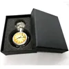 Zegarki kieszonkowe moda Peter i Wendy zegar czarny/srebrny/brązowy kwarc zegarek analogowy wisiorek