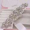 Wedding Sashes Crystal Pearls Belt Rhinestones Bridal Silver Diamond Sash For Accessories