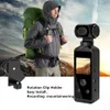 4K sports pocket camera Video Camera Microphone Line in Interface 270-degree rotating lens of Camcorders Small and portable