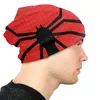 Boinas Spider Web Bonnet Beanie Sombreros de punto Mujeres Hombres Hip Hop Estampado de animales Invierno Cálido Skullies Gorros Gorros para esquiar